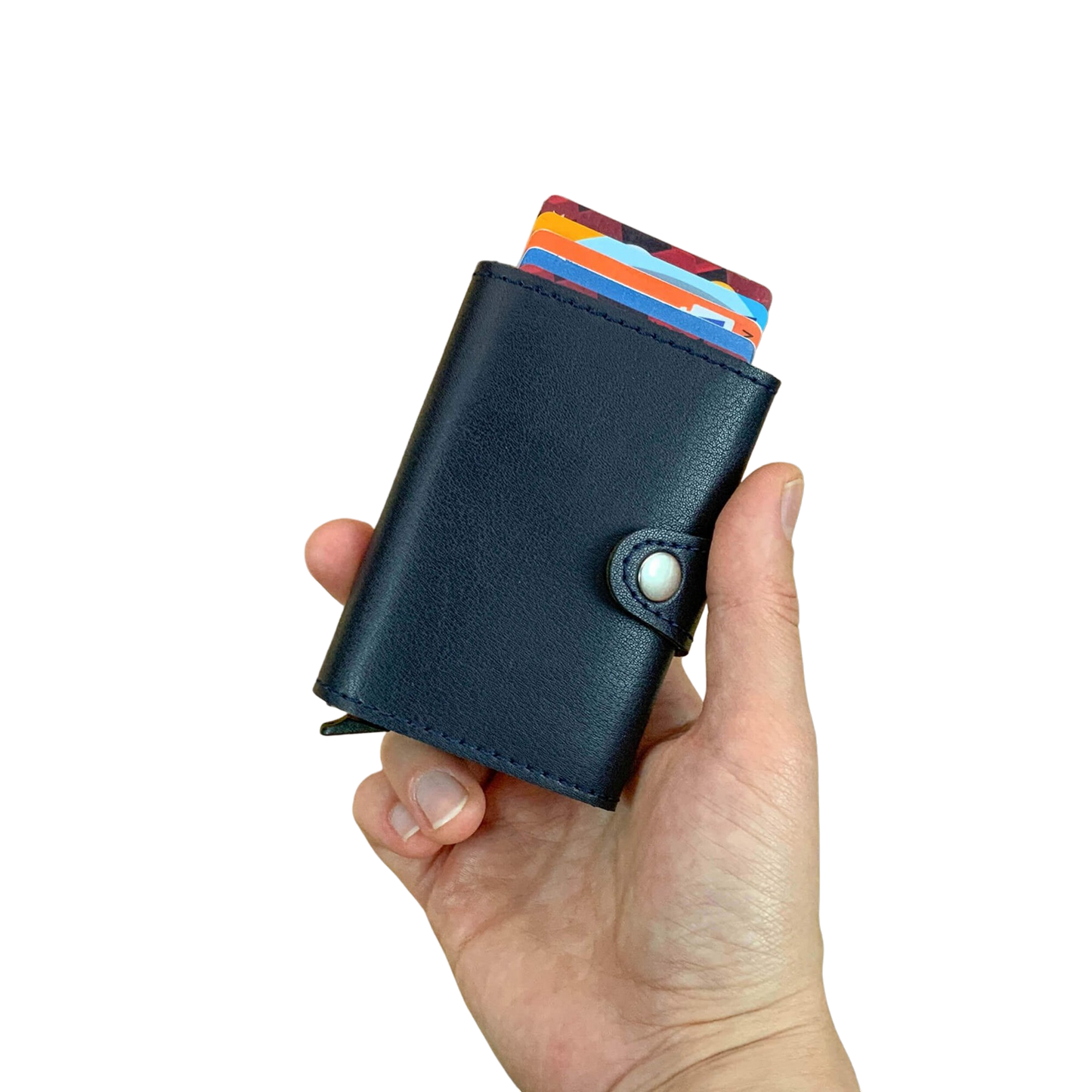 Angora - Vegan Leather RFID Mechanism Card Holder with Cash