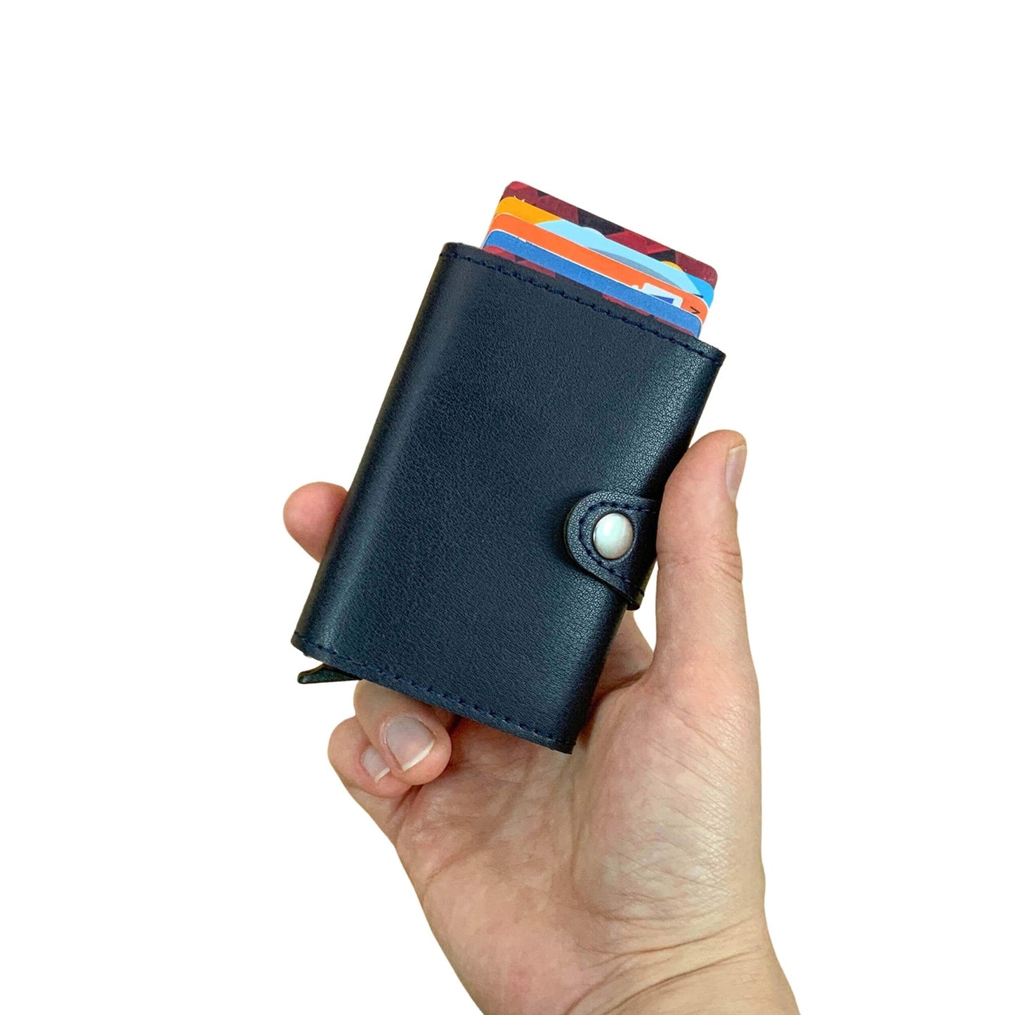 Angora - Vegan Leather RFID Mechanism Card Holder with Cash