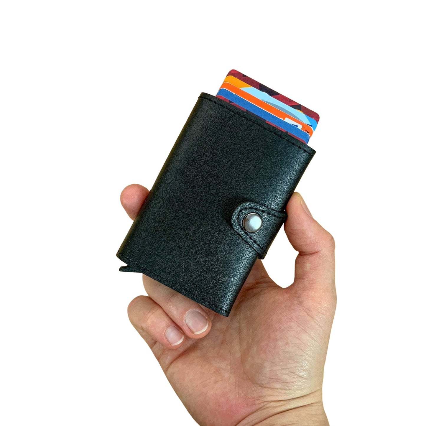 Angora - Vegan Leather RFID Mechanism Card Holder with Cash