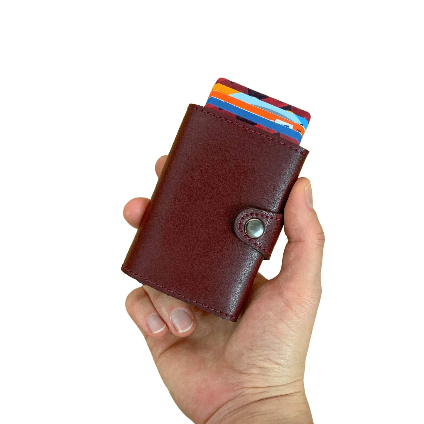 Angora - Vegan Leather RFID Mechanism Card Holder with Cash