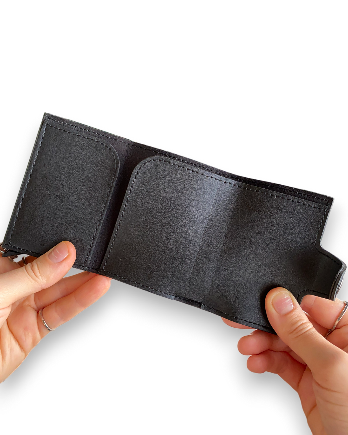 Angora - Vegan Leather RFID Mechanism Card Holder with Cash