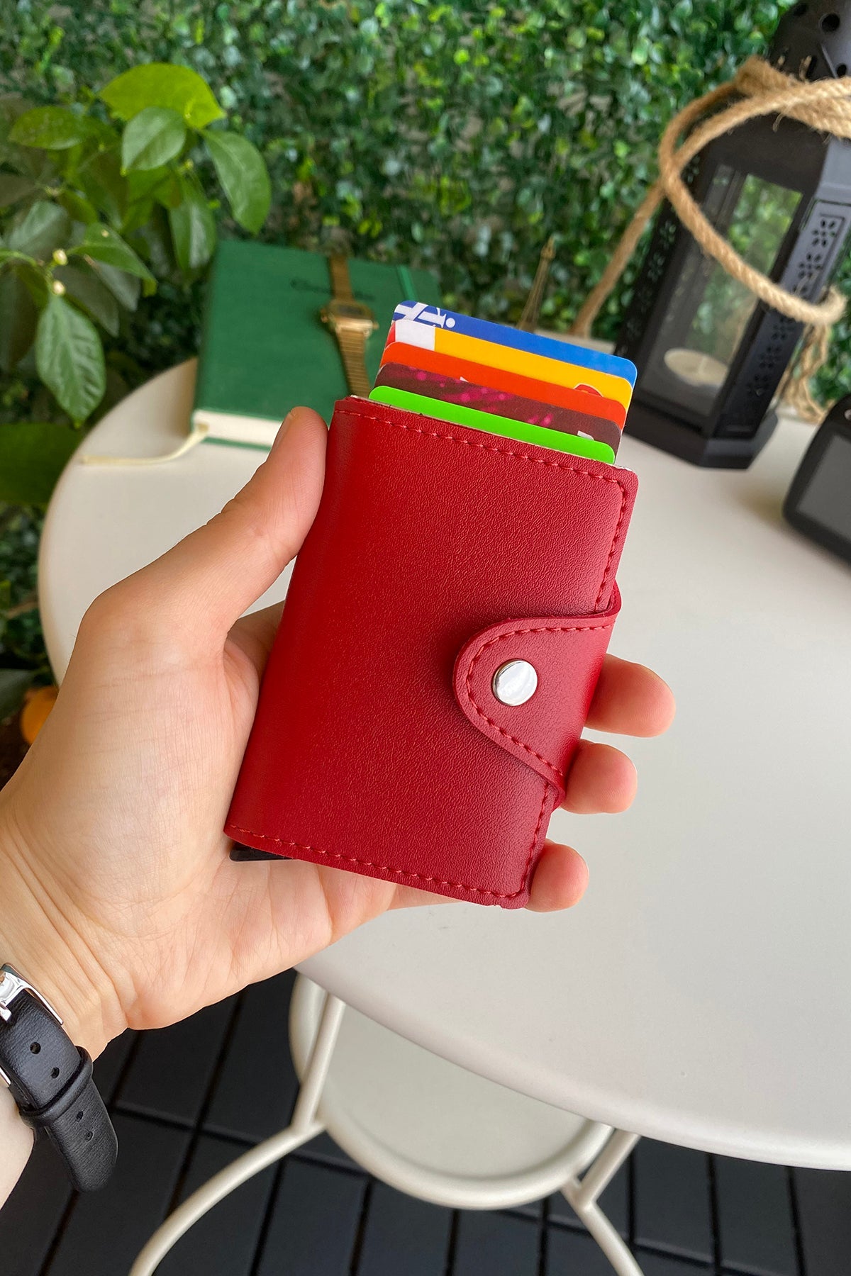 Konk - Synthetic Leather RFID Protection Pop-op Cardholder