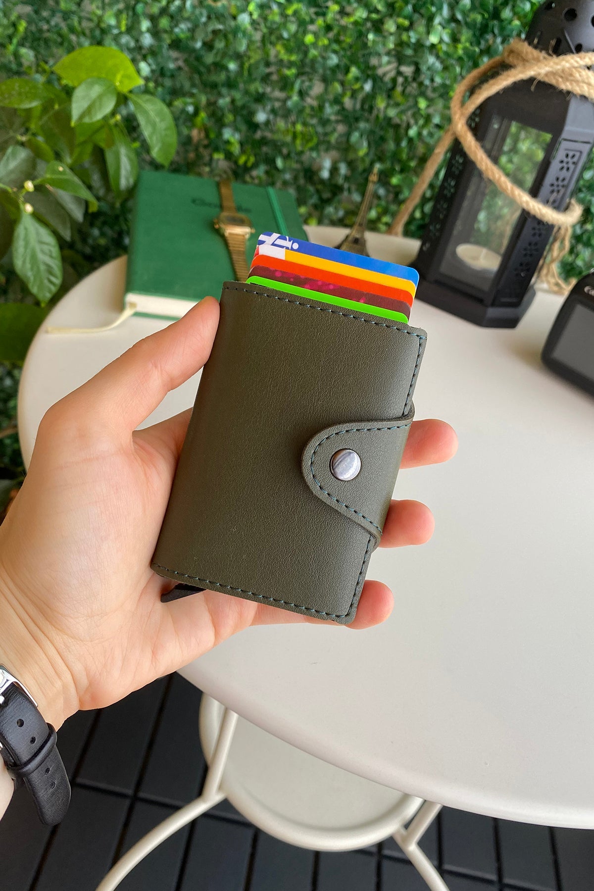 Konk - Synthetic Leather RFID Protection Pop-op Cardholder