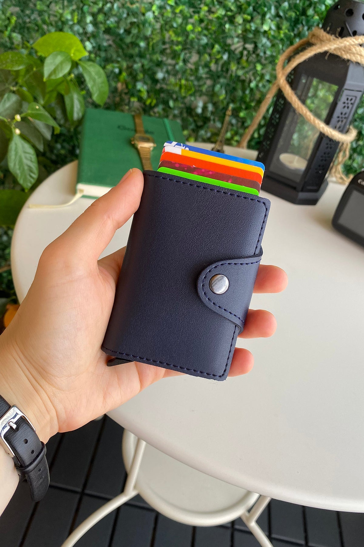 Konk - Synthetic Leather RFID Protection Pop-op Cardholder