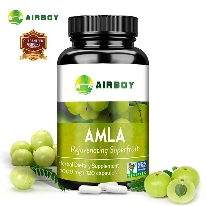 AMLA Vitamin Supplements - Immune Support, Rejuvenation, Antioxidant - Vegan, Gluten-Free