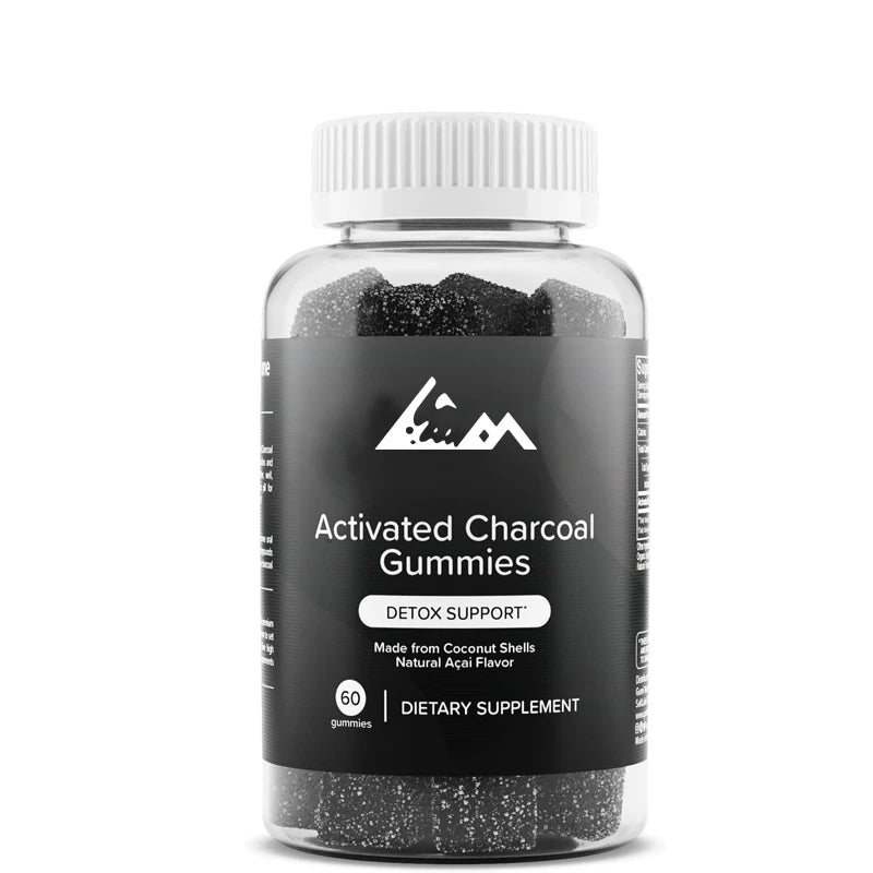 Nutrition Coconut Activated Charcoal Gummies - Used for Oral and Gut Health - Gluten Free, Vegan, and Non-GMO