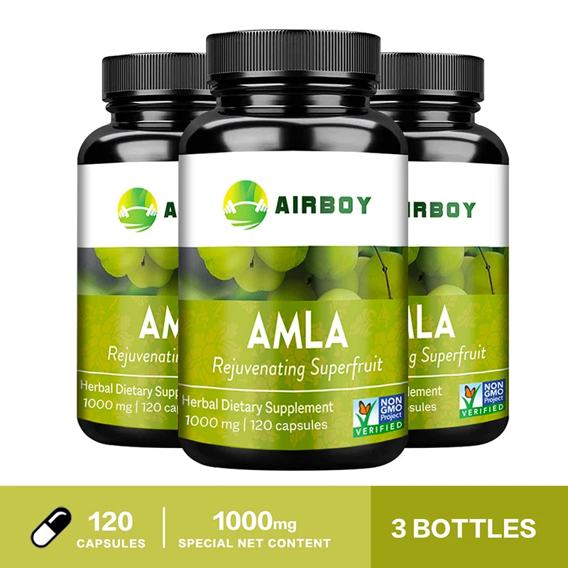 AMLA Vitamin Supplements - Immune Support, Rejuvenation, Antioxidant - Vegan, Gluten-Free