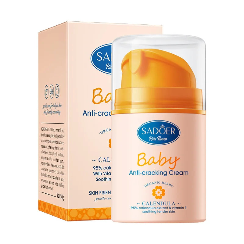 50g Children's Face Cream Moisturizer Baby Cream Moisturizing Anti-Cracking Kids Soothing Cream Relieves Dry Skin Care