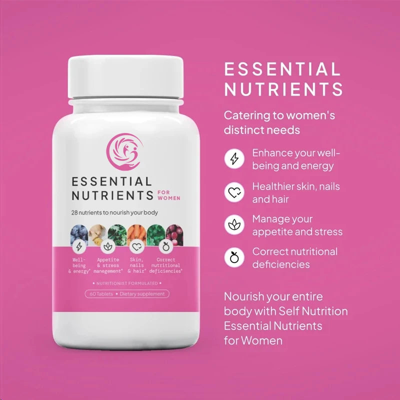 Women vegan multivitamins -28 nutrients - enhance energy, skin - vegan, gluten free, keto - 60 capsules