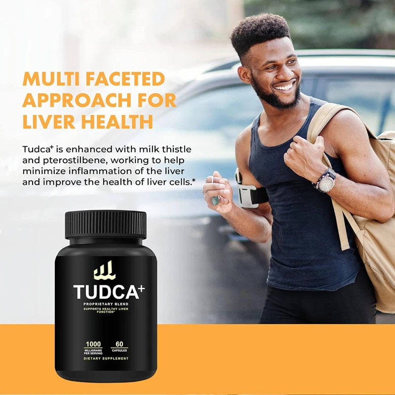 TUDCA+1000mg - for detoxification and cleansing - vegetarian, non GMO, Tudca bile salt supplement powder