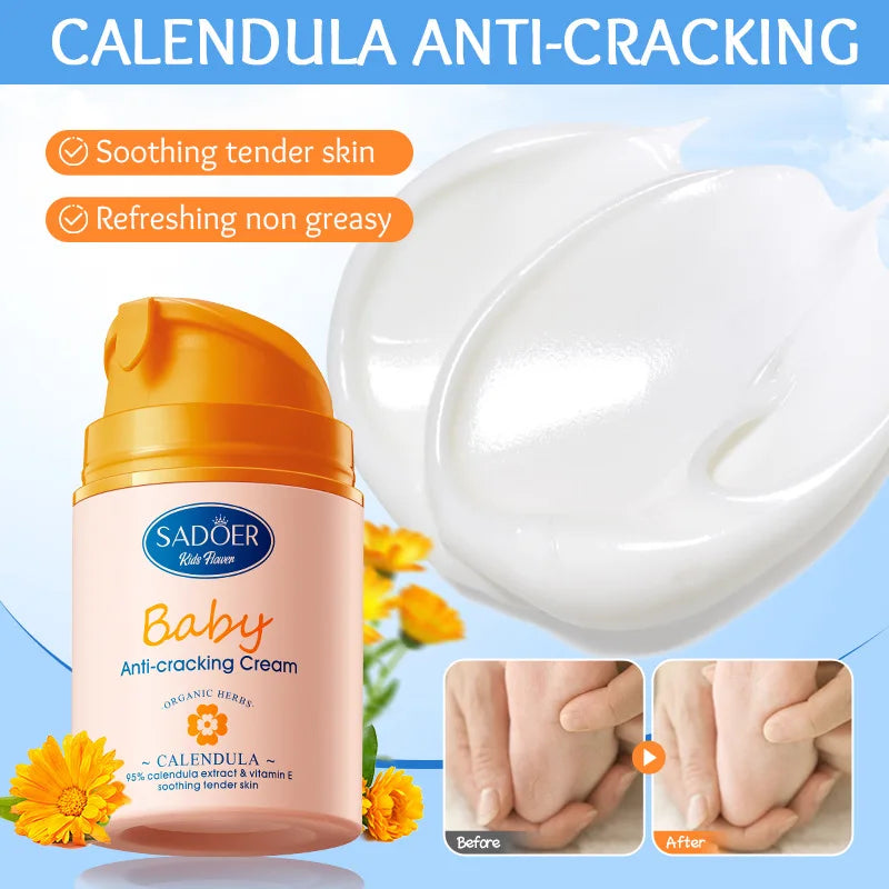 50g Children's Face Cream Moisturizer Baby Cream Moisturizing Anti-Cracking Kids Soothing Cream Relieves Dry Skin Care