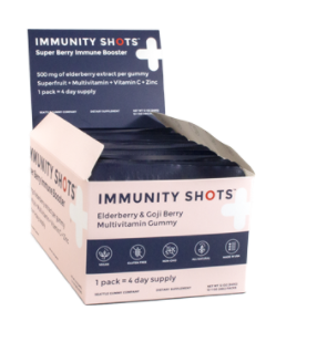 Immunity Shots Elderberry and Goji Berry Multivitamin (12-Pack)